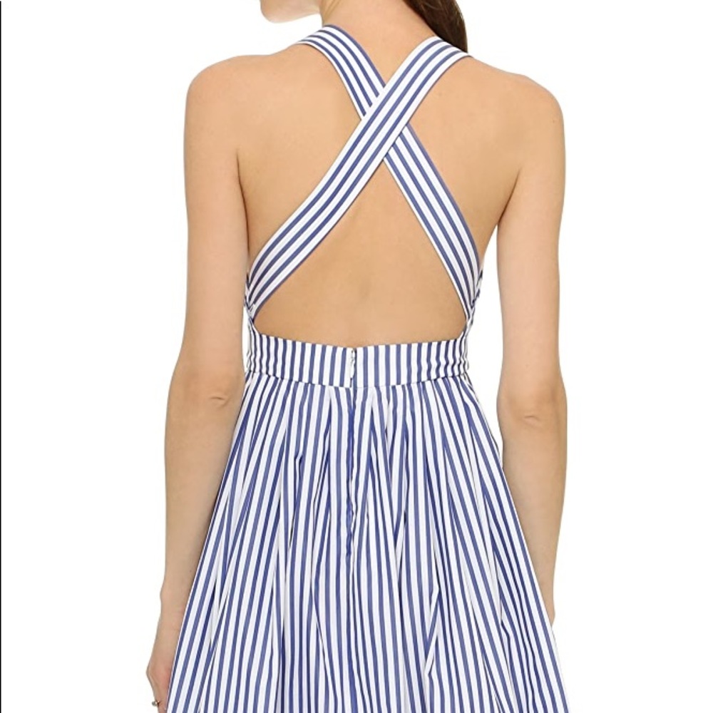 Mark D Sikes Stripes Crisscross Dress